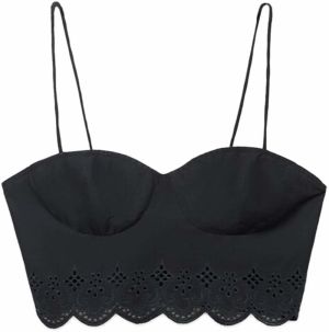 MANGO Top 'LUISA'  čierna
