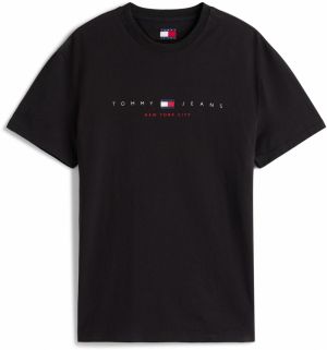 Tommy Jeans Tričko  tmavomodrá / červená / čierna / biela