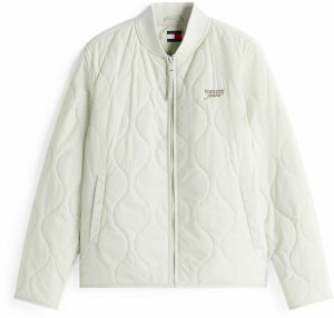 Tommy Jeans Prechodná bunda  pastelovo zelená