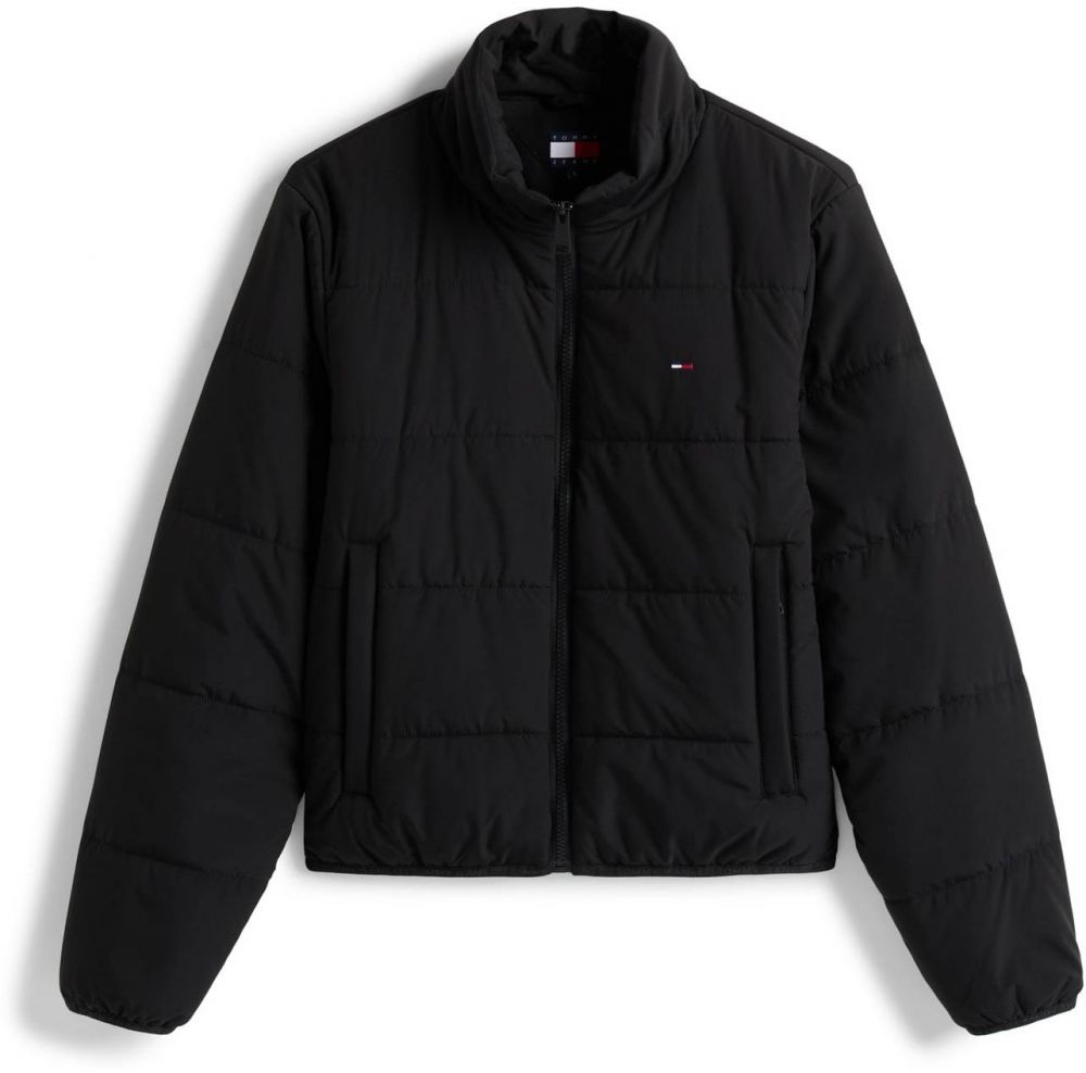Tommy Jeans Prechodná bunda  čierna