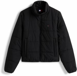 Tommy Jeans Prechodná bunda  čierna