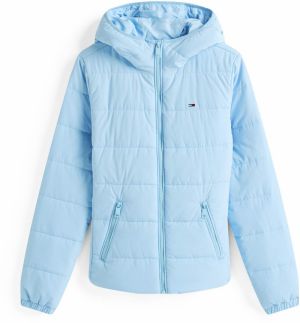 Tommy Jeans Prechodná bunda  svetlomodrá
