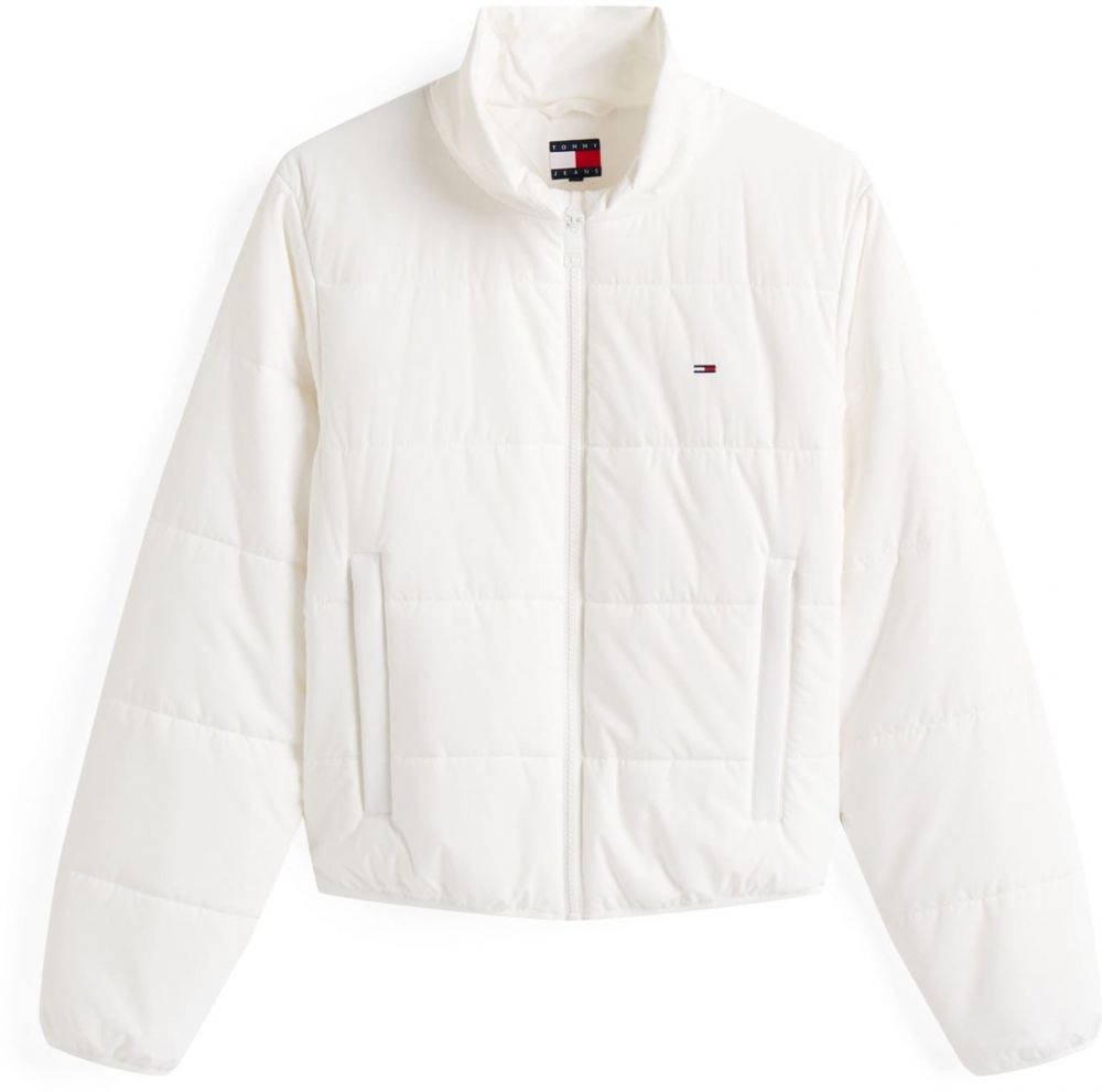 Tommy Jeans Prechodná bunda  námornícka modrá / červená / biela