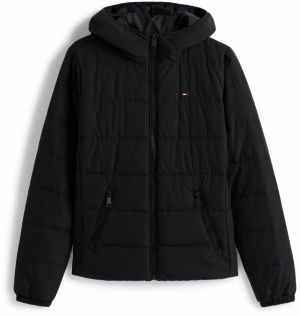 Tommy Jeans Prechodná bunda  čierna