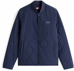Tommy Jeans Prechodná bunda  modrá