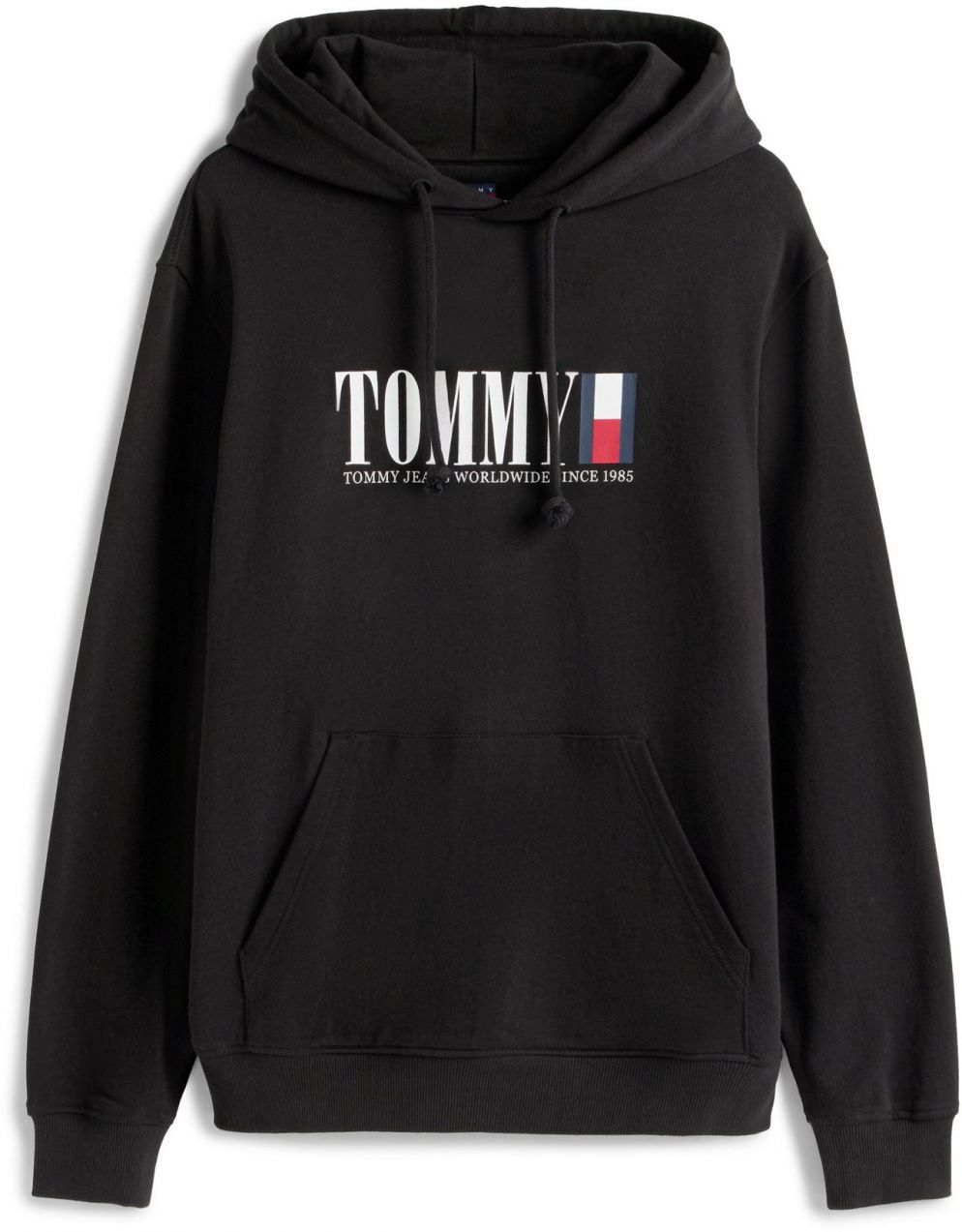 Tommy Jeans Mikina  námornícka modrá / červená / čierna / biela