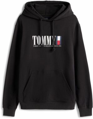 Tommy Jeans Mikina  námornícka modrá / červená / čierna / biela