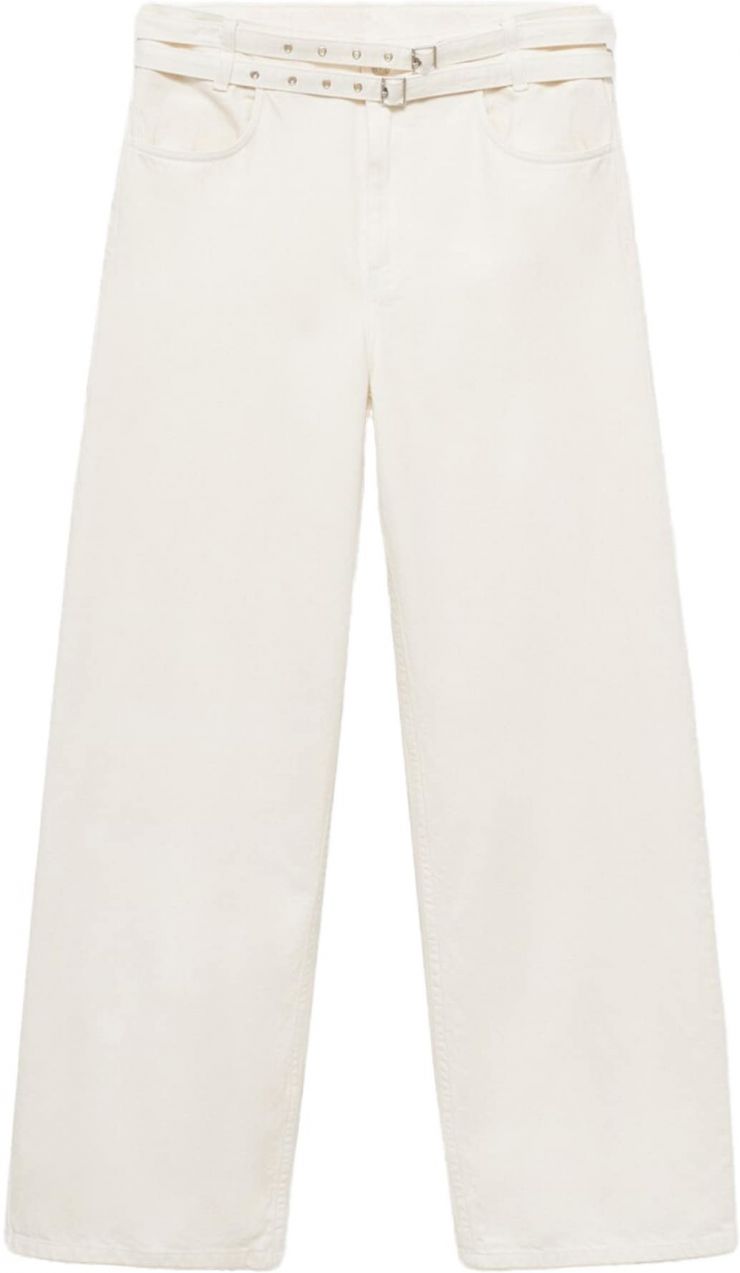 MANGO Džínsy 'NERI'  biely denim