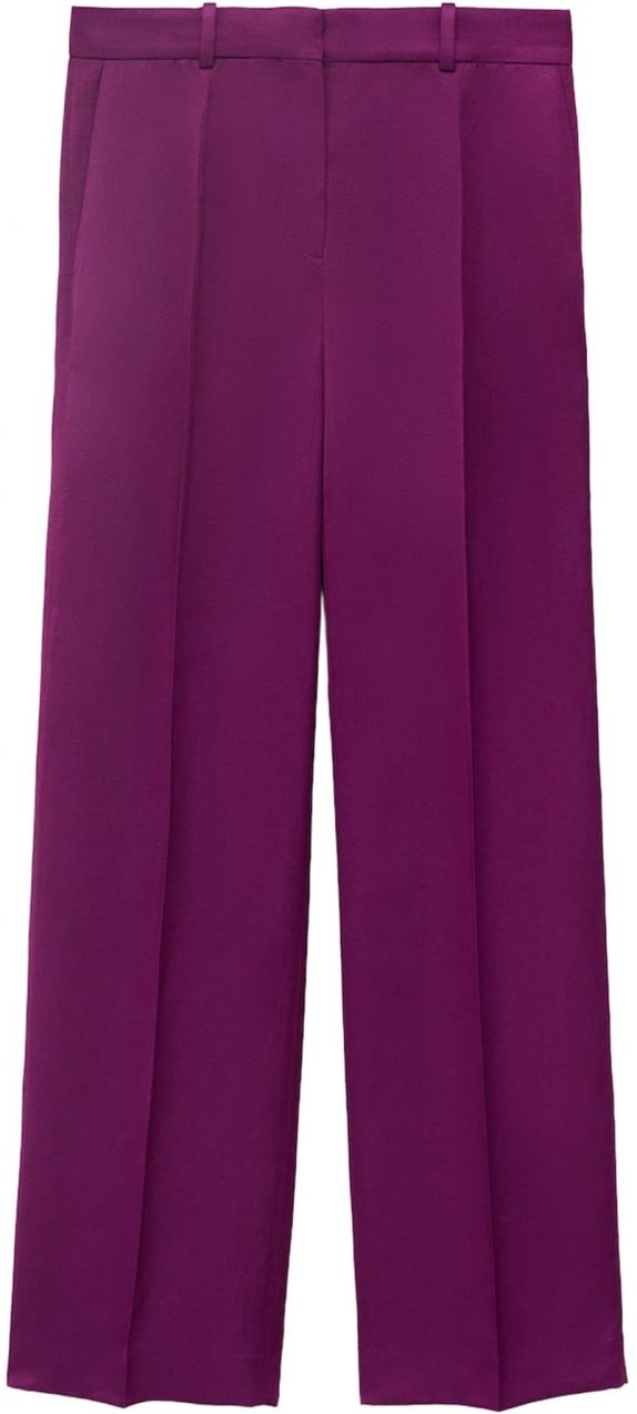 MANGO Plisované nohavice 'ANNA'  fuksia