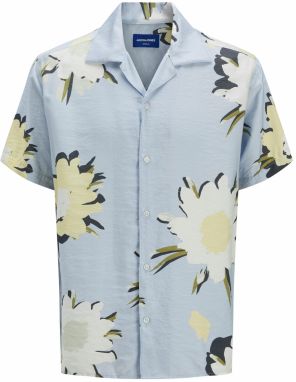 Jack & Jones Plus Košeľa  námornícka modrá / svetlomodrá / svetložltá / olivová