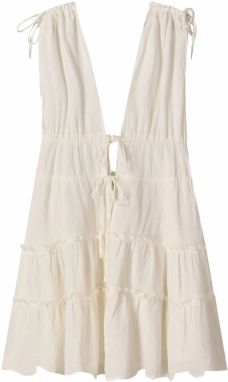 Bershka Šaty  šedobiela