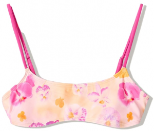 Bershka Bikinový top  orchideová / pastelovo oranžová / ružová / ružová