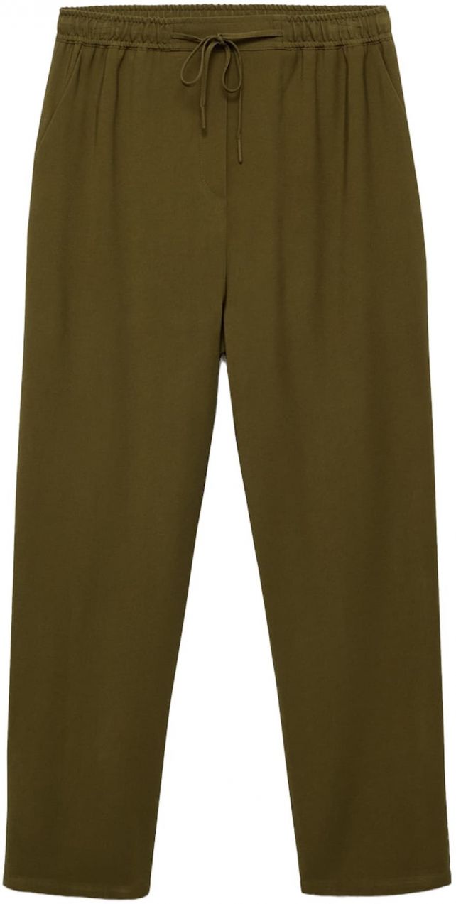 MANGO Nohavice 'FLUIDO'  kaki