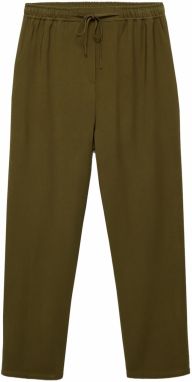 MANGO Nohavice 'FLUIDO'  kaki