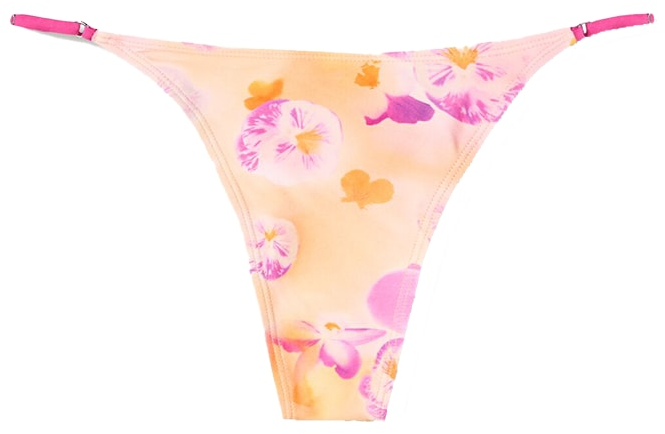 Bershka Bikinové nohavičky 'ORQUIDEA'  orchideová / oranžová / pastelovo oranžová / svetloružová