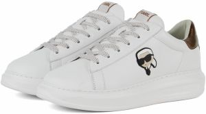 Karl Lagerfeld Nízke tenisky  čierna / biela