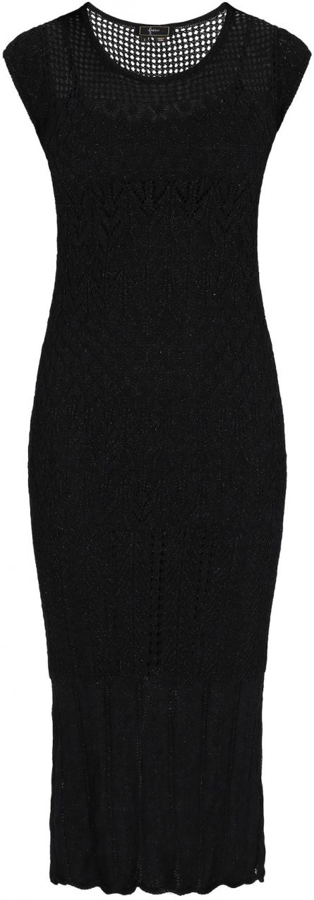 faina Pletené šaty 'Fashion Look'  čierna
