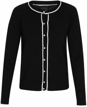 DreiMaster Klassik Kardigán 'Classic Look'  čierna / biela