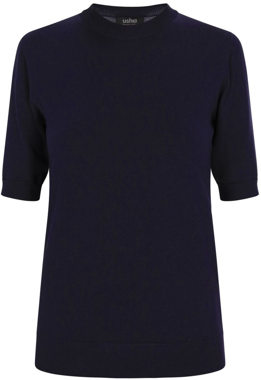 usha BLACK LABEL Sveter 'Classic Look'  námornícka modrá