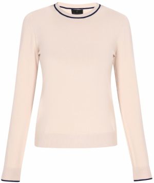 DreiMaster Klassik Sveter 'Classic Look'  krémová / námornícka modrá