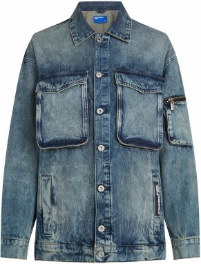KARL LAGERFELD JEANS Prechodná bunda  modrá denim