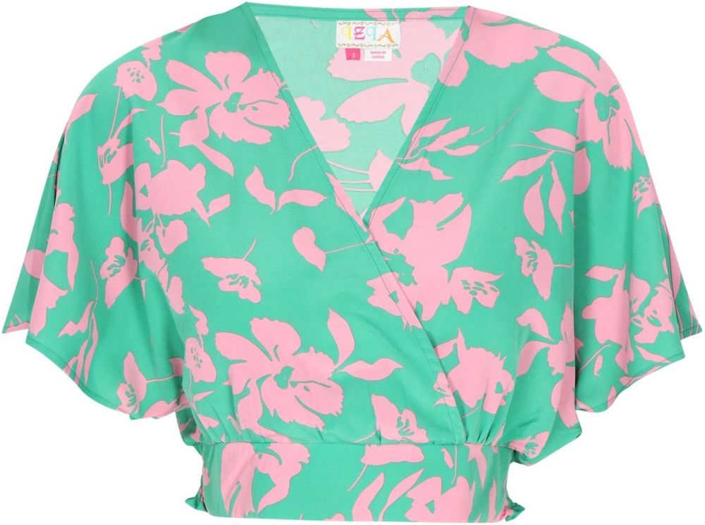 IZIA Top 'Fashion Look'  tyrkysová / svetloružová