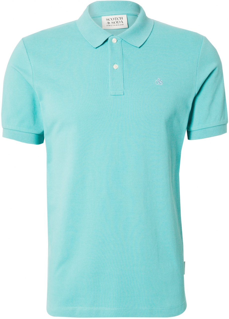 SCOTCH & SODA Tričko 'Seasonal Core'  tyrkysová