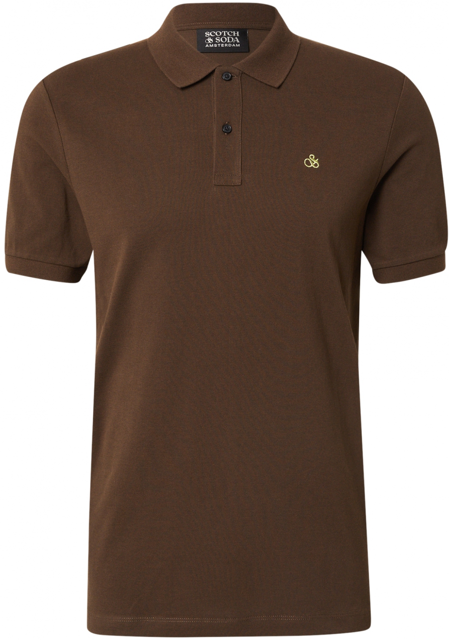 SCOTCH & SODA Tričko 'Seasonal Core'  hnedá