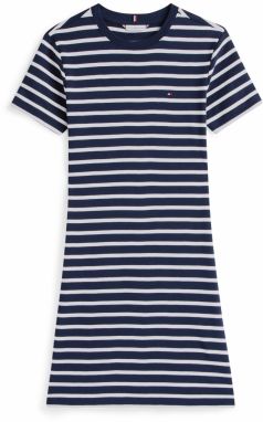 TOMMY HILFIGER Šaty 'NEW CODY'  námornícka modrá / biela