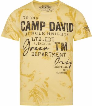 CAMP DAVID Tričko  žltá / svetložltá / čierna