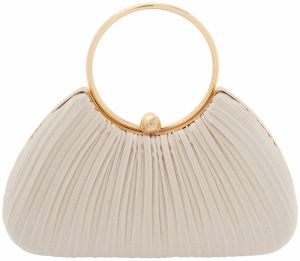 faina Listová kabelka 'Elegant'  svetlobéžová / zlatá