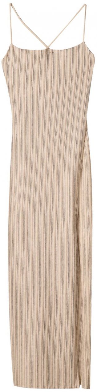 Bershka Letné šaty  béžová / svetlobéžová / hnedá