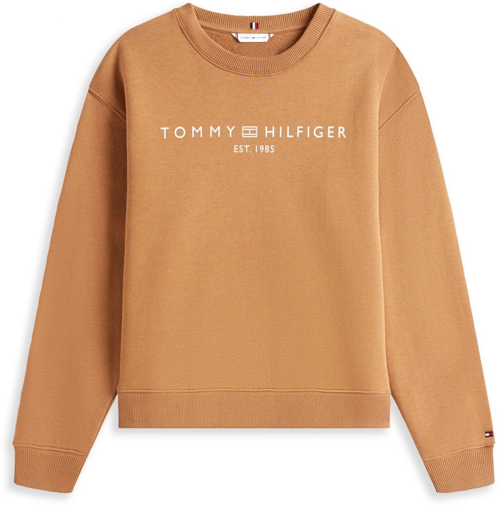 TOMMY HILFIGER Mikina  karamelová / biela