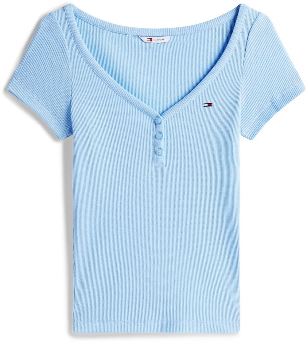Tommy Jeans Tričko  nebesky modrá