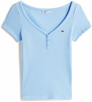 Tommy Jeans Tričko  nebesky modrá