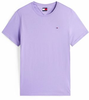 Tommy Jeans Tričko  námornícka modrá / levanduľová / červená / biela