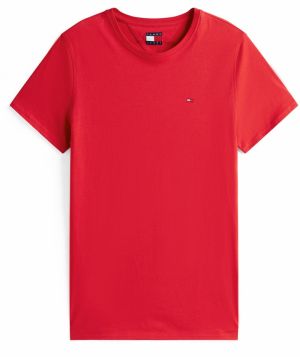 Tommy Jeans Tričko  červená