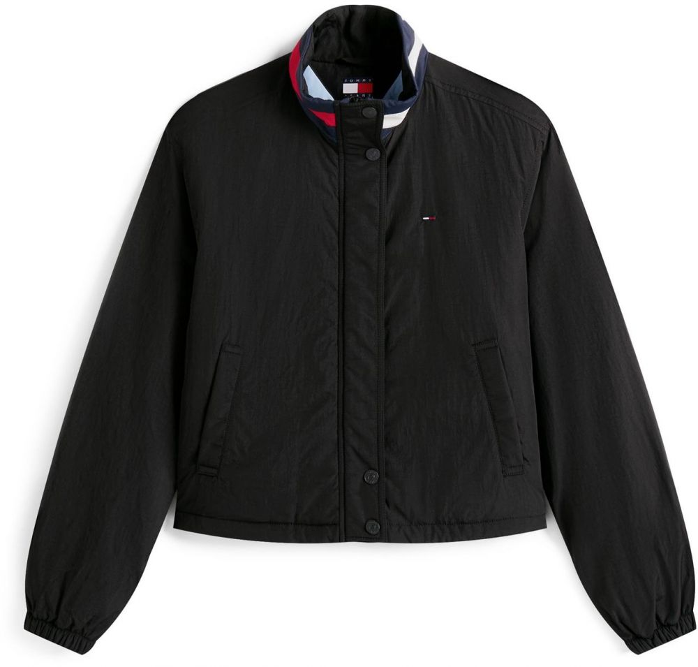Tommy Jeans Prechodná bunda 'ESSENTIAL'  čierna