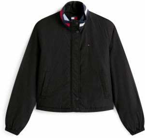 Tommy Jeans Prechodná bunda 'ESSENTIAL'  čierna