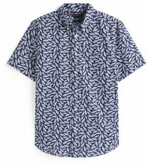 TOMMY HILFIGER Košeľa  námornícka modrá / biela