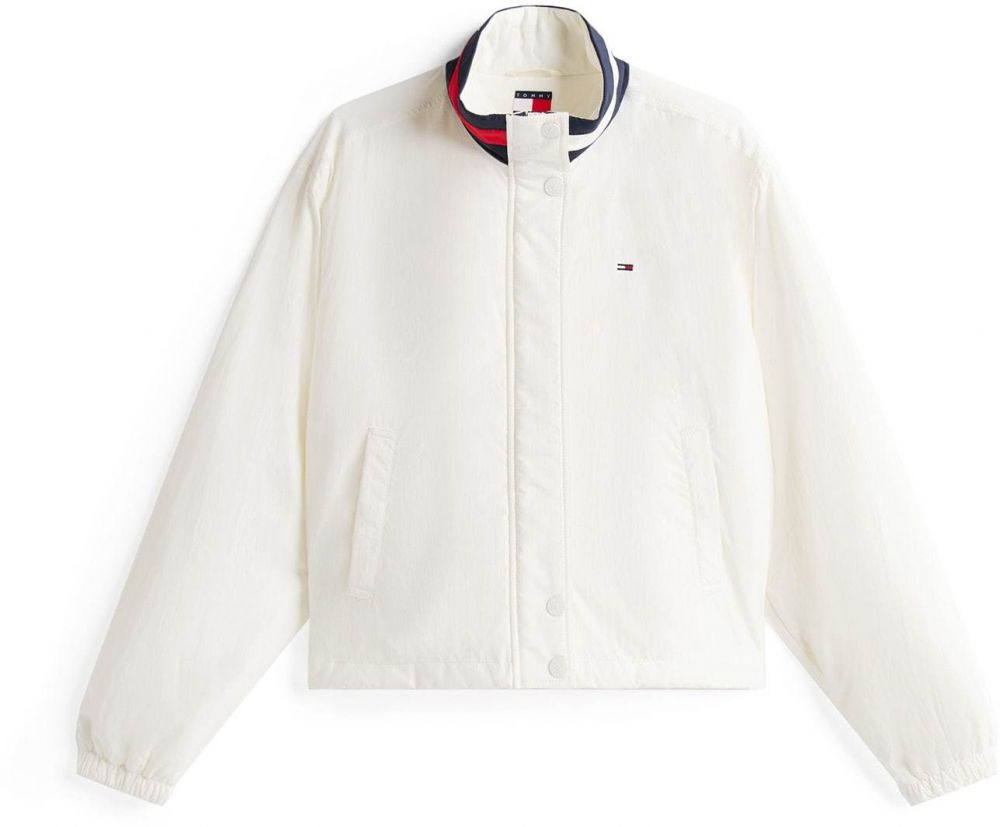 Tommy Jeans Prechodná bunda 'ESSENTIAL'  biela