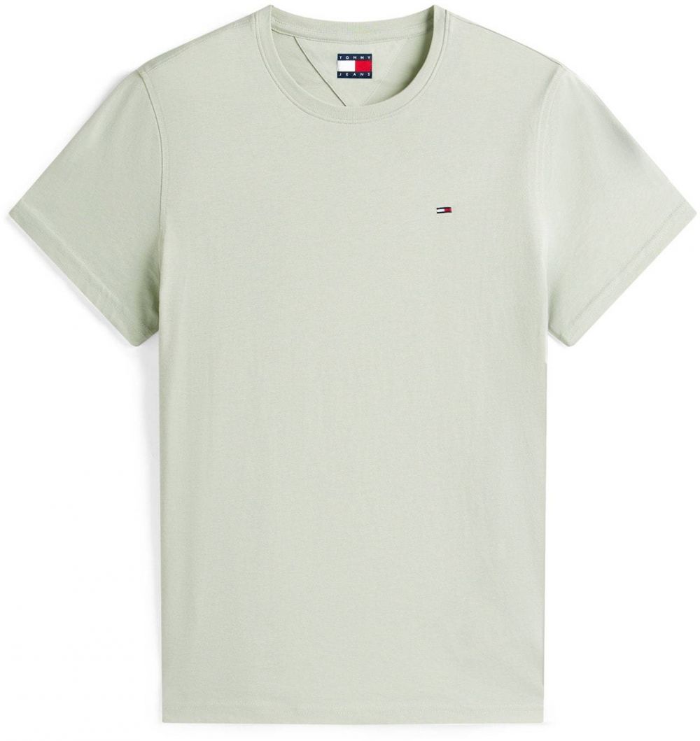 Tommy Jeans Tričko  námornícka modrá / pastelovo zelená / červená / biela