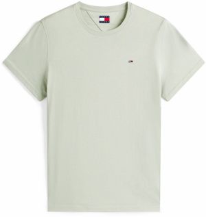 Tommy Jeans Tričko  námornícka modrá / pastelovo zelená / červená / biela
