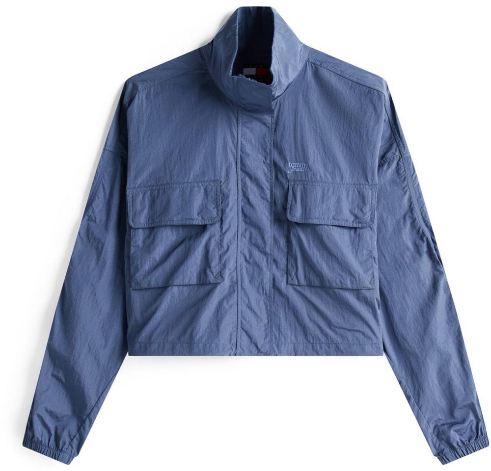 Tommy Jeans Prechodná bunda  modrá