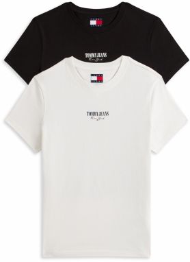 Tommy Jeans Tričko 'Essential'  nebielená / čierna