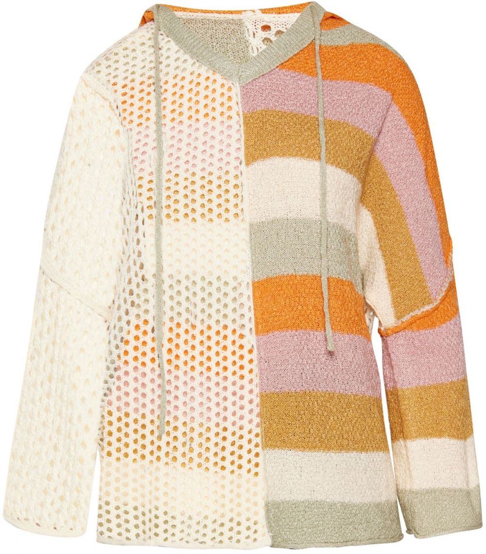swirly Sveter  béžová / karí / oranžová / ružová