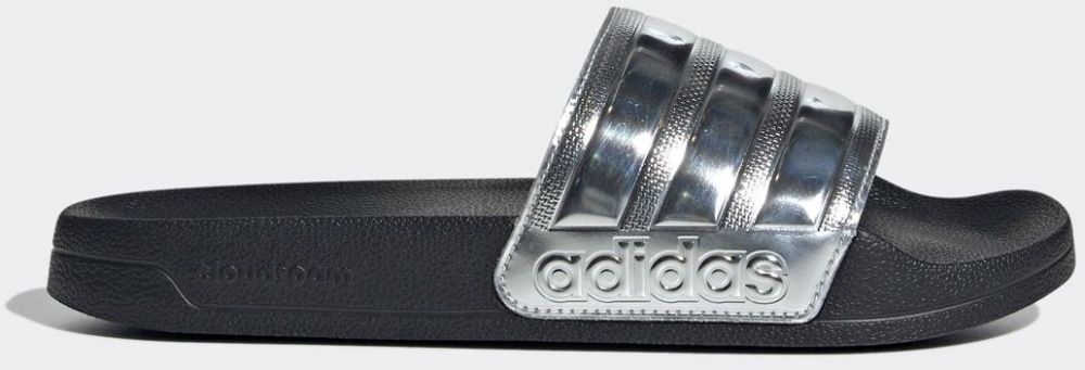 ADIDAS SPORTSWEAR Šľapky 'Adilette'  čierna / strieborná