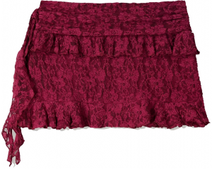 Bershka Sukňa  burgundská
