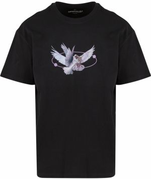 Mister Tee Tričko 'Vive la Liberte'  fialová / orgovánová / čierna