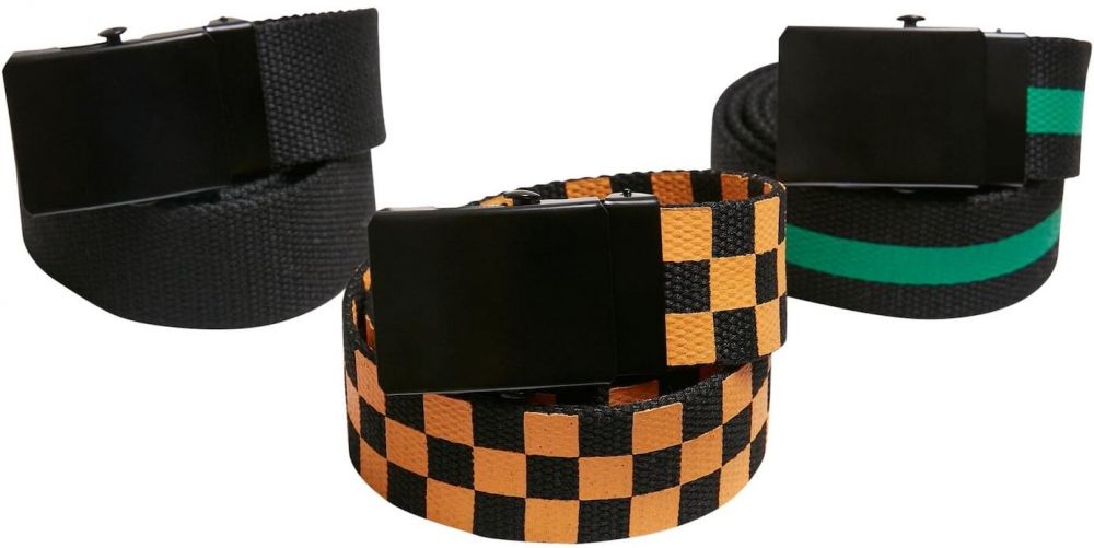 Urban Classics Opasky ' Belts Trio Kids '  zmiešané farby